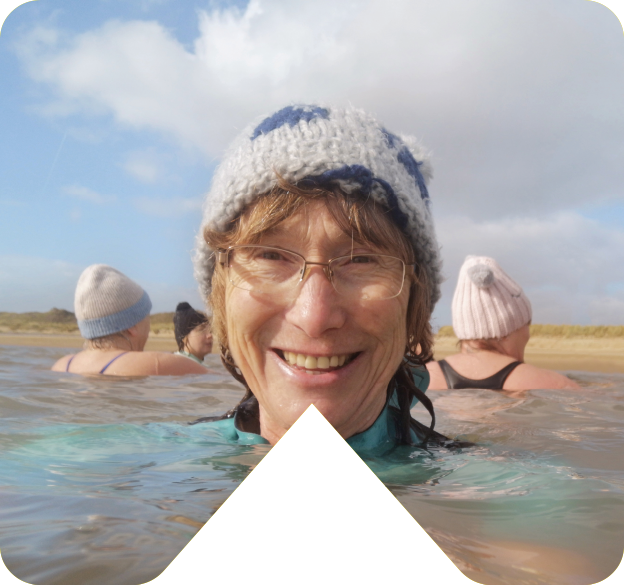 outdoor swimming lady