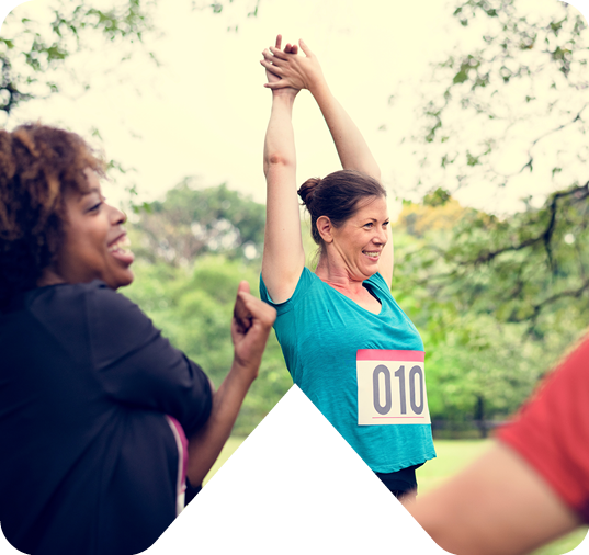 WOMAN STRETCHING BEFORE RUN
