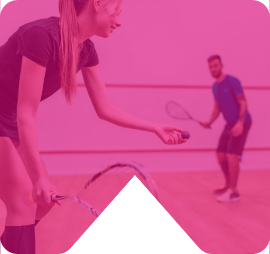 Table tennis and squash pink